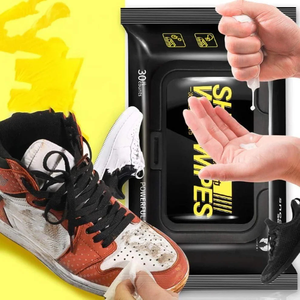 Shoe Cleaner Multipurpose Wipes (100% Natural)