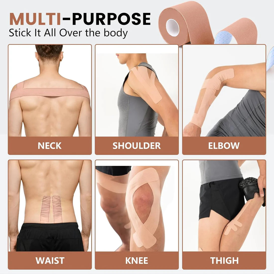 Kinesiology Tape for Muscle Pain Relief