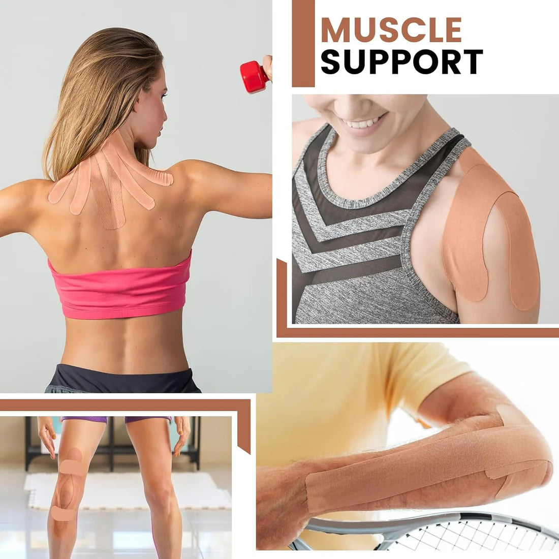 Kinesiology Tape for Muscle Pain Relief