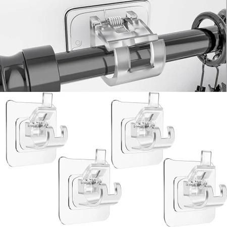 Self Adhesive Curtain Rod Holder Clips