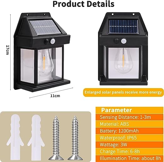New Outdoor Solar Wall Lamp