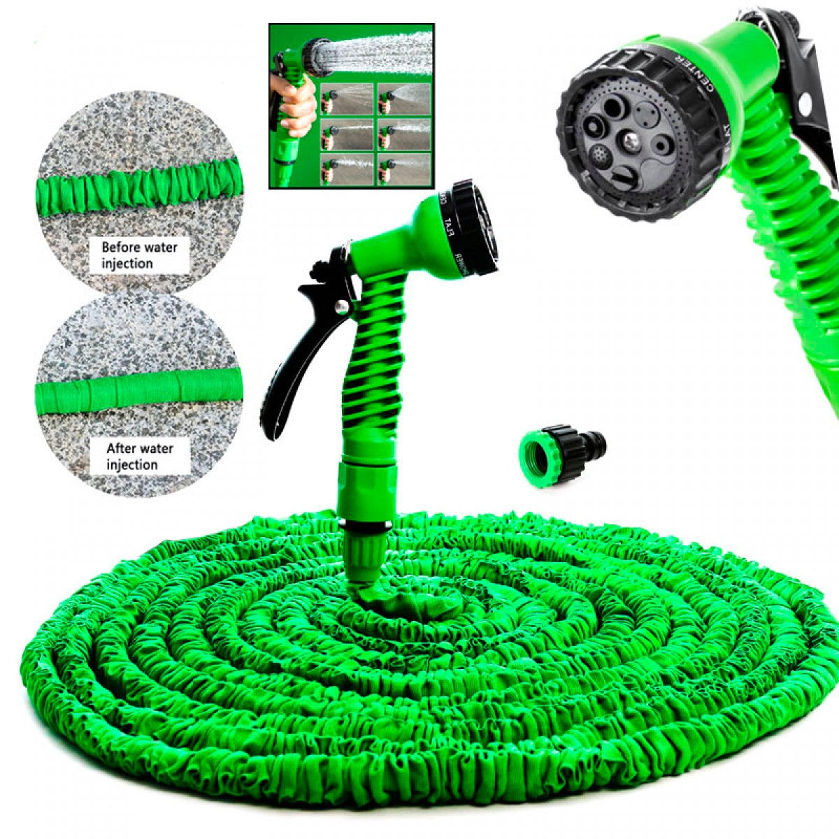 Hose Pipe With Multi Spray Gun