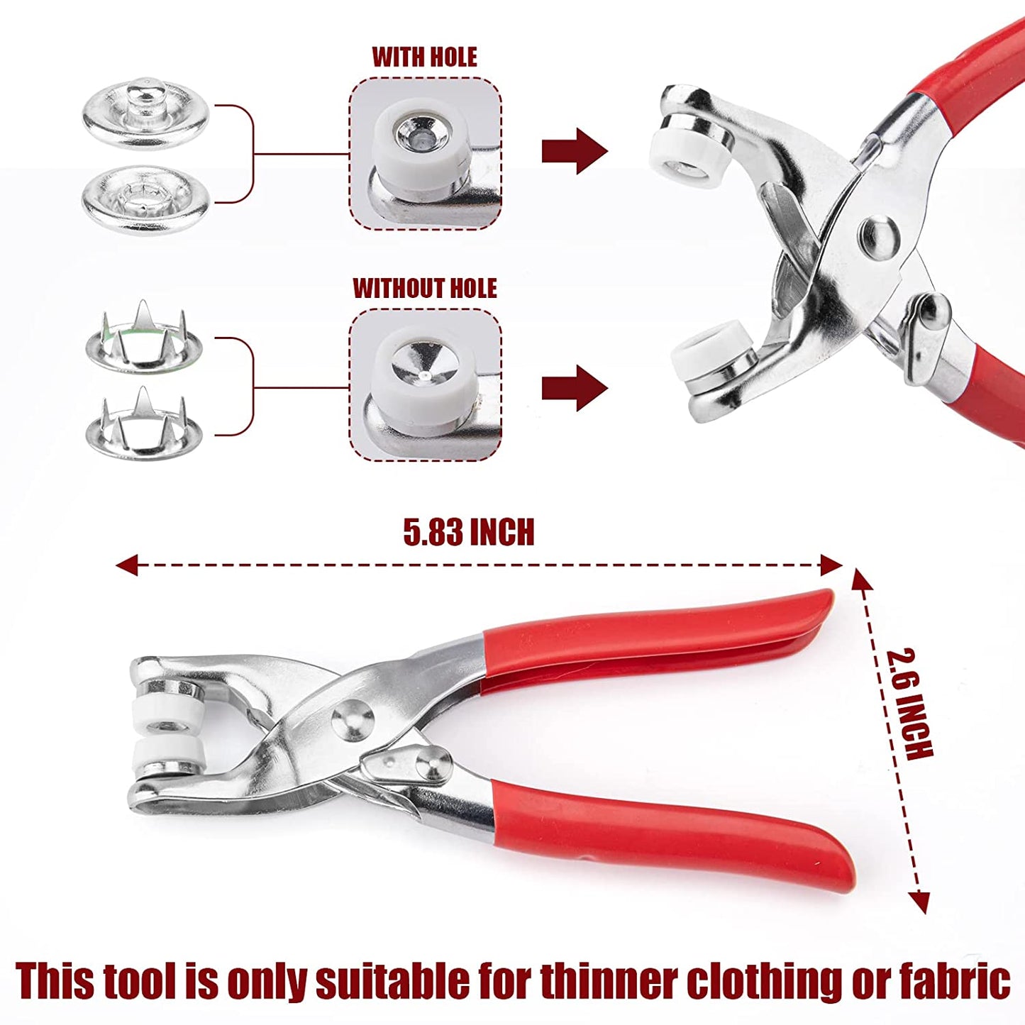 Snap Button Fastener Tool Kit
