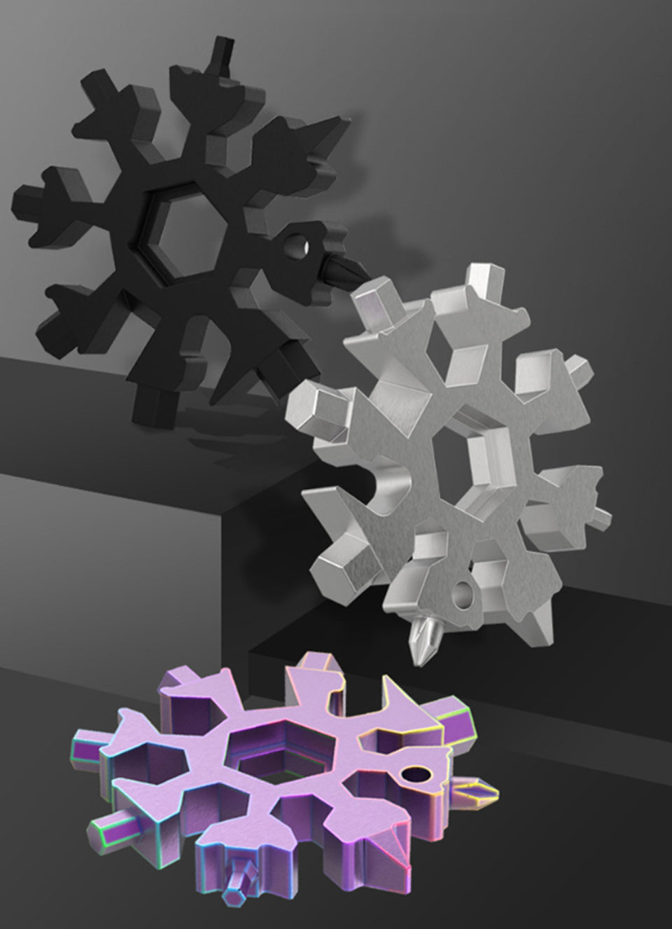 18-in-1 Stainless Steel Snowflakes Multi-tool