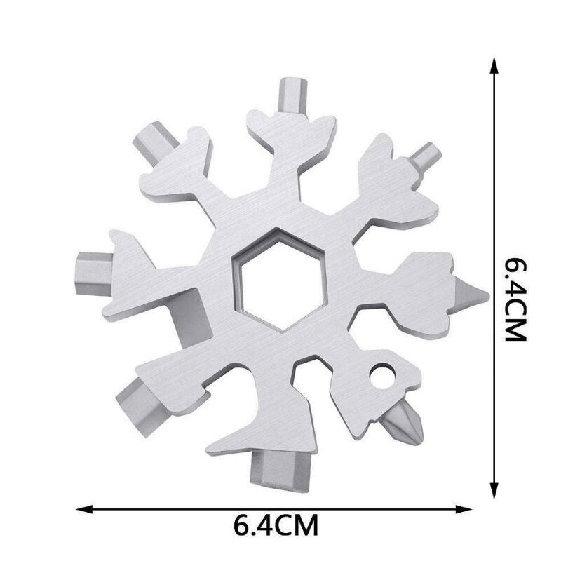 18-in-1 Stainless Steel Snowflakes Multi-tool