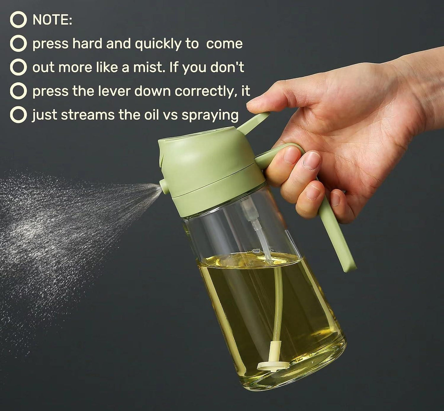 2 in 1 Glass Oil Dispenser