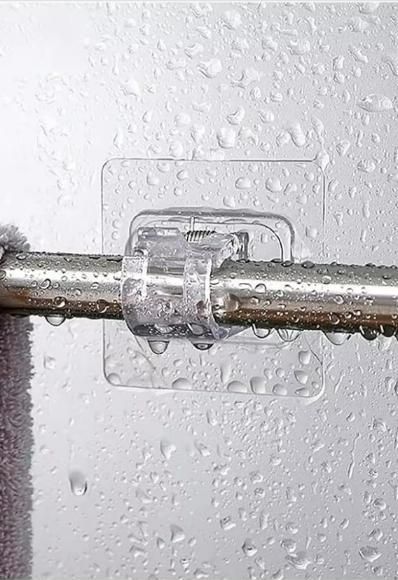 Self Adhesive Curtain Rod Holder Clips
