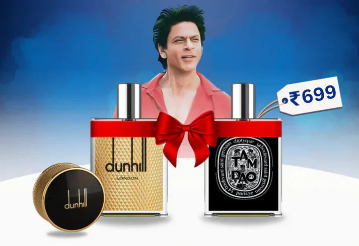 Inspired Perfume Combo: Diptyque Tam Dao & Dunhill Icon Elite Used By The King Of Bollywood, SRK