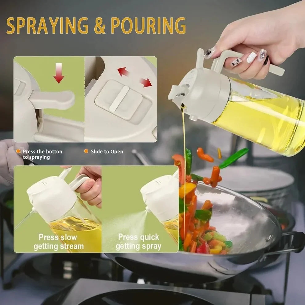 2 in 1 Glass Oil Dispenser