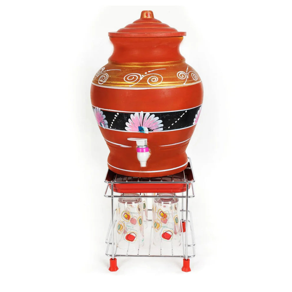Heavy Steel Matka Stand with Free Tray