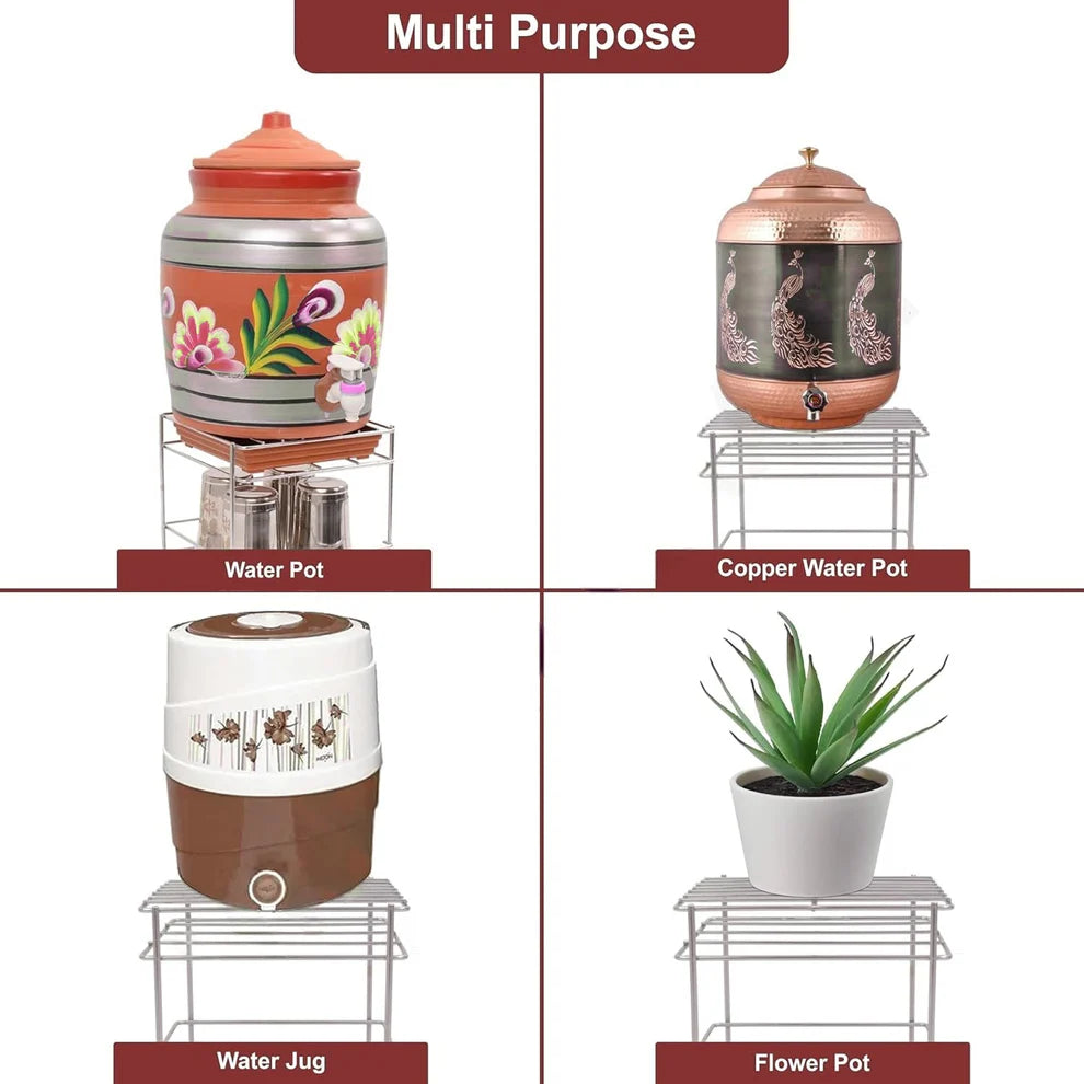 Heavy Steel Matka Stand with Free Tray