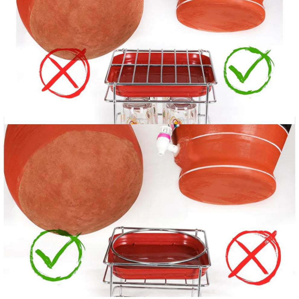 Heavy Steel Matka Stand with Free Tray