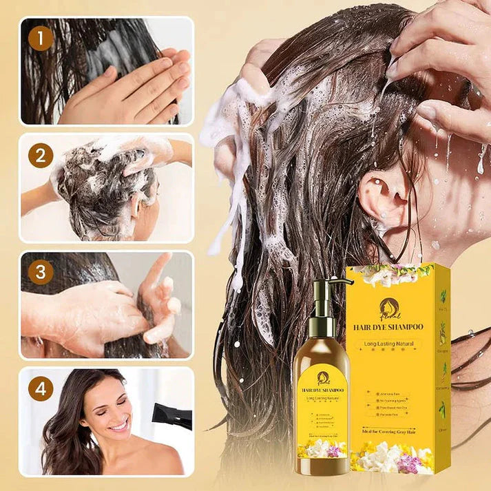 Japanese Long Lasting Natural Hair Dye Shampoo (Buy 1 Get 1 )