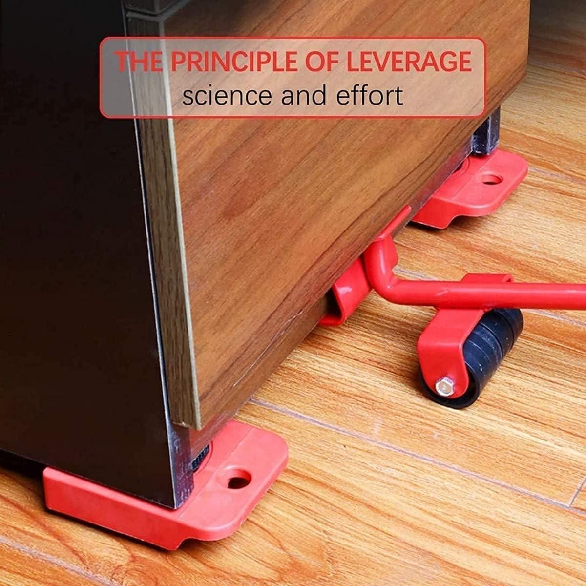 Carbon Steel Furniture Lifter With Heavy Duty Roller Pads with 150kg capacity To Move
