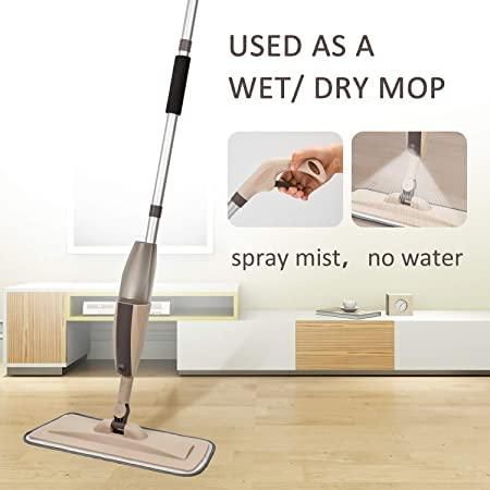 Aluminium Microfiber Floor Cleaning Spray Mop