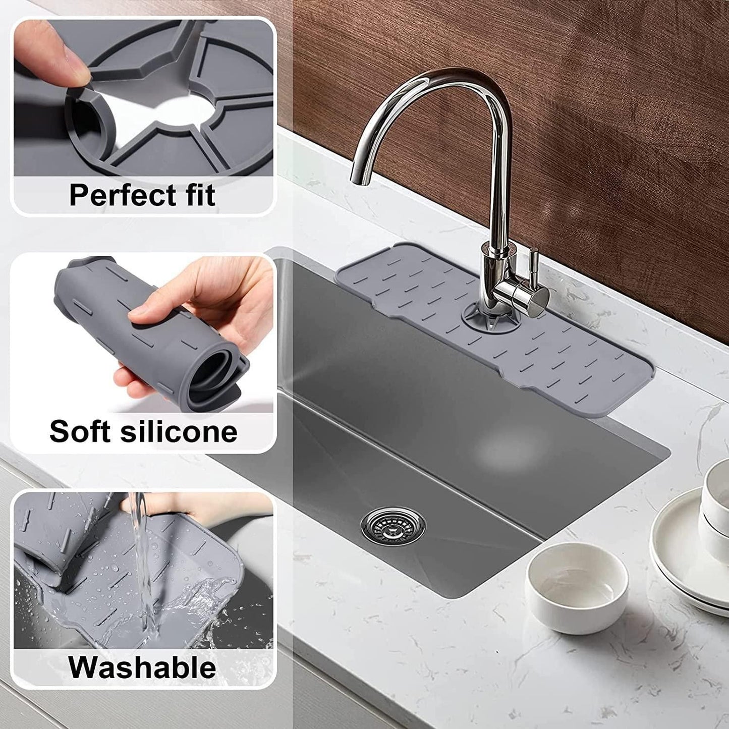 Silicone Sink Faucet Mat
