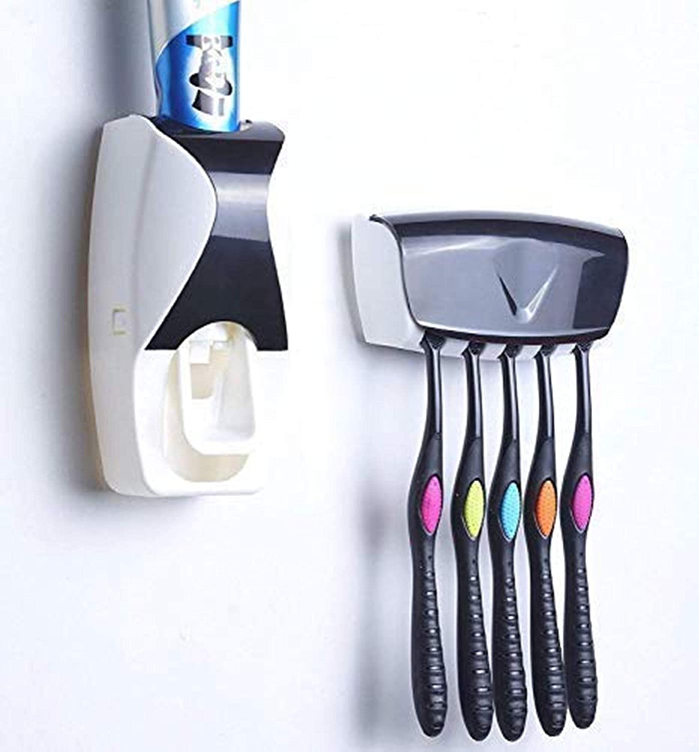 Toothpaste Dispenser With Tooth Brush