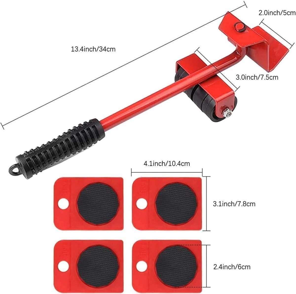 Carbon Steel Furniture Lifter With Heavy Duty Roller Pads with 150kg capacity To Move