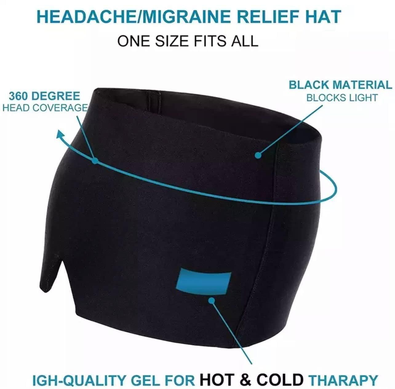 Migraine Relief Cap, Headache Relief Cap, Cold Therapy Migraine Relief Cap